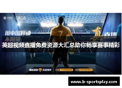 英超视频直播免费资源大汇总助你畅享赛事精彩